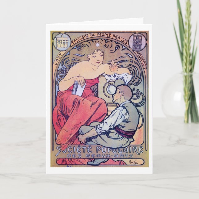 Alphonse Mucha Card (Front)