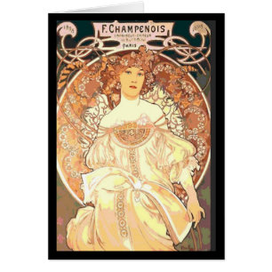 Alphonse Mucha Champenois Woman