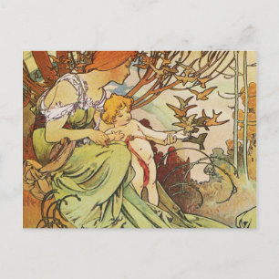 Alphonse Mucha. Chocolat Masson/Mexicain 1897 Postcard