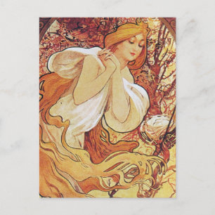 Alphonse Mucha Chocolat Postcard