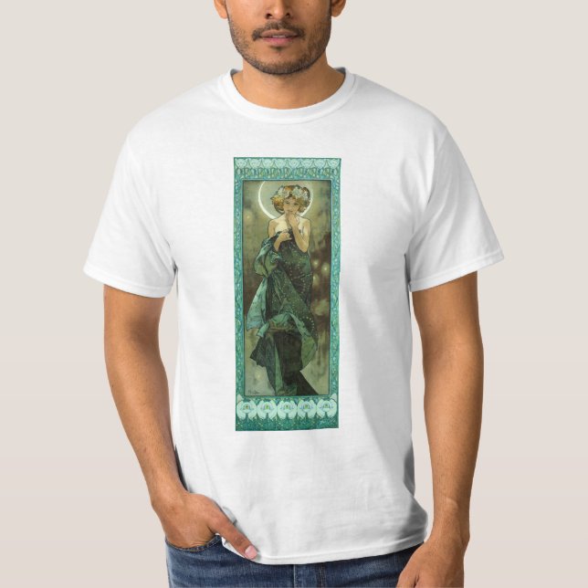 Alphonse Mucha Clair De Lune T-shirt (Front)