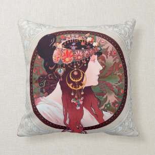 Alphonse Mucha Cushion