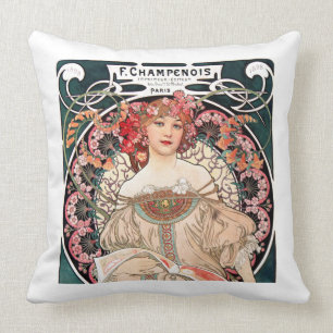 Alphonse Mucha Cushion