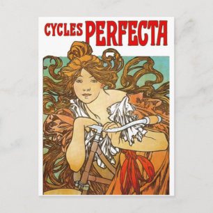 Alphonse Mucha - Cycles Perfecta Postcard