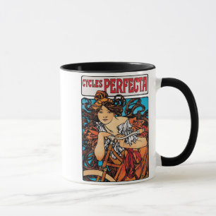 Alphonse Mucha - Cycles Perfecta Retro Art Nouveau Mug