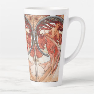 Alphonse Mucha Dance 1898 Art Nouveau Vintage Latte Mug