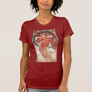 Alphonse Mucha Dance 1898 Art Nouveau Vintage T-Shirt