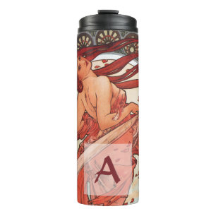 Alphonse Mucha Dance 1898 Art Nouveau Vintage Thermal Tumbler
