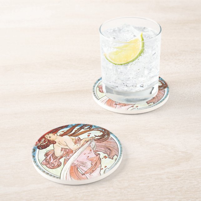 Alphonse Mucha Dance Coaster (Side)