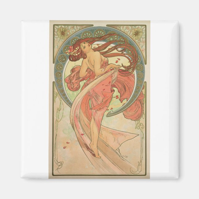 Alphonse Mucha - Dance Magnet (Front)