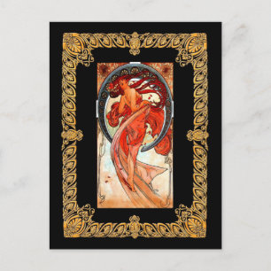 Alphonse Mucha - Dance Postcard