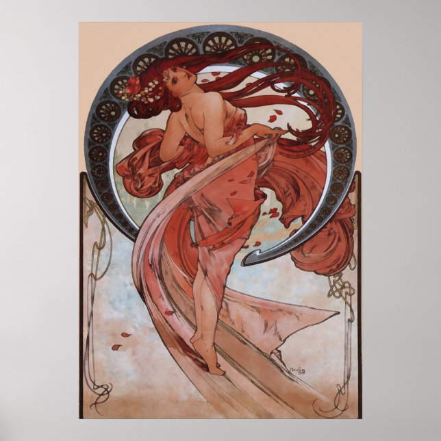 Alphonse Mucha - Dance  Poster (Front)