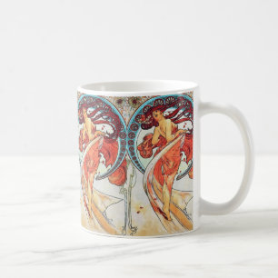 Alphonse Mucha Dance Vintage Art Nouveau Painting Coffee Mug
