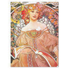 Alphonse Mucha Daydream Floral Vintage Art Nouveau