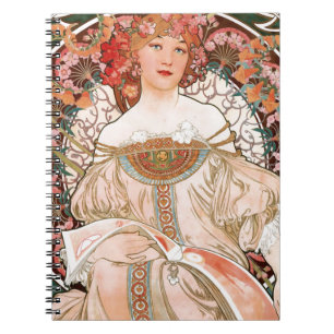 Alphonse Mucha: Daydream (Rêverie) Notebook