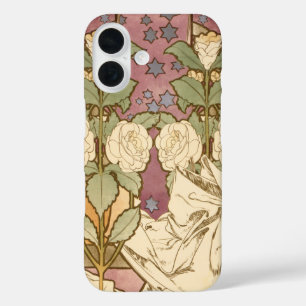 Alphonse Mucha Elegant Art Nouveau Stars Camellia  iPhone 16 Case