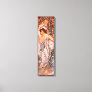Alphonse Mucha Evening Reverie Canvas Poster