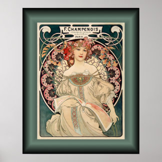 Alphonse Mucha ~ F. Champenois Imprimeur Editeur ~ Poster