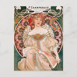 Alphonse Mucha F. Champenois Postcard