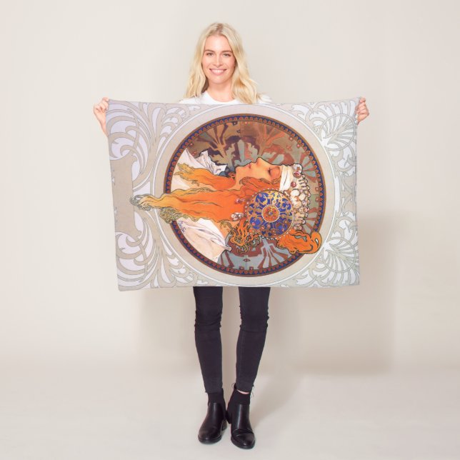 Alphonse Mucha Fleece Blanket (In Situ)