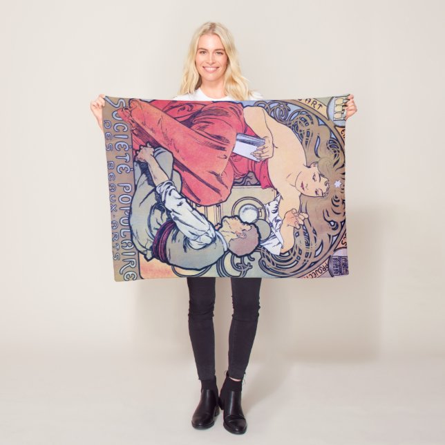 Alphonse Mucha Fleece Blanket (In Situ)