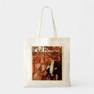 Alphonse Mucha Flirt Tote Bag
