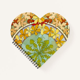 Alphonse Mucha Floral Notebook