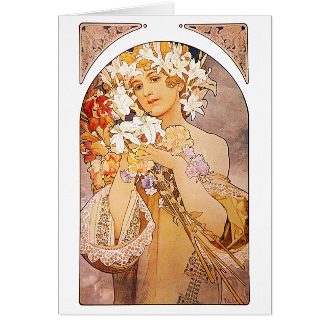 Alphonse Mucha Flower (Front)