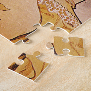 Alphonse Mucha Flower Jigsaw Puzzle