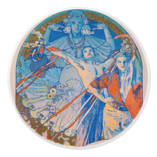 Alphonse Mucha for Sokol Festival (1926) Ceramic Knob