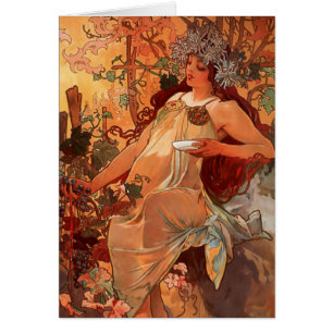 Alphonse Mucha, Four Seasons, Autumn