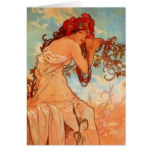 Alphonse Mucha, Four Seasons, Summer