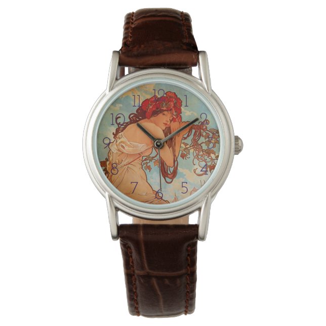 Alphonse Mucha, Four Seasons, Summer Watch (Front)