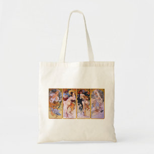 Alphonse Mucha Four Seasons Tote Bag