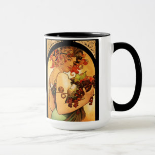 Alphonse Mucha Fruit Mug