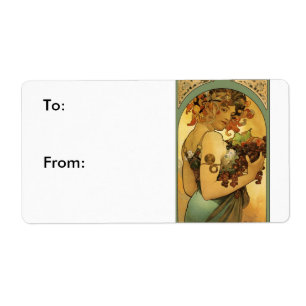 Alphonse Mucha Fruit Painting
