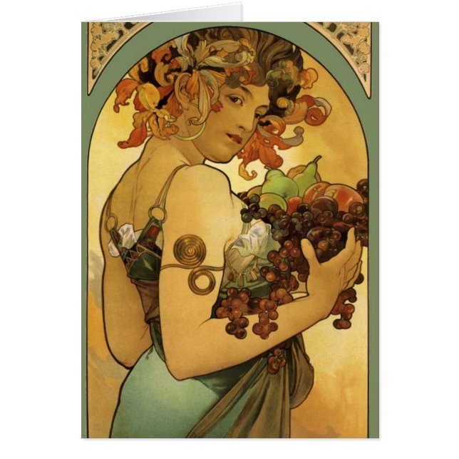 Alphonse Mucha Fruit Painting (Front)