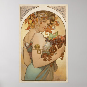 Alphonse Mucha - Fruit - Print
