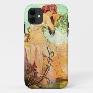 Alphonse Mucha Girl By The Pond iPhone 11 Case