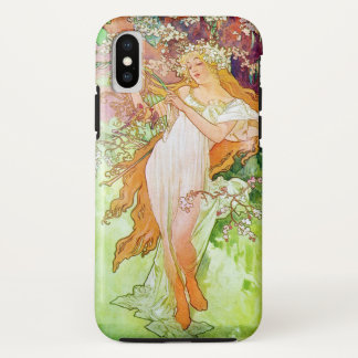 Alphonse Mucha Girl In Garden iPhone X Case