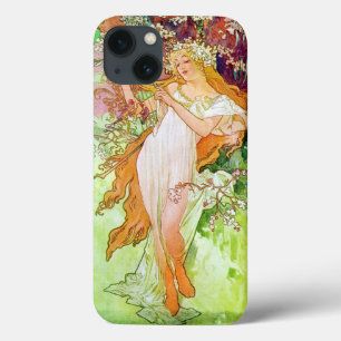 Alphonse Mucha Girl In Garden iPhone 13 Case