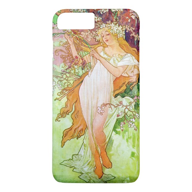 Alphonse Mucha Girl In Garden Case-Mate iPhone Case (Back)