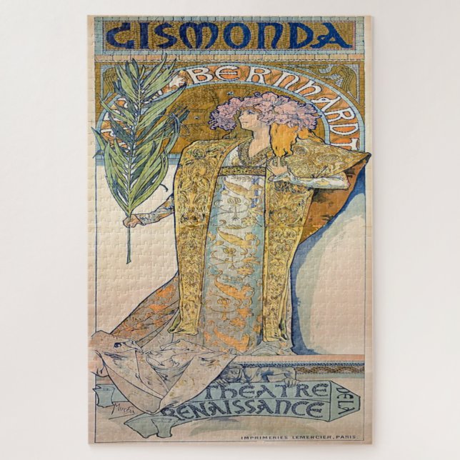 Alphonse Mucha: Gismonda (1894) Jigsaw Puzzle (Vertical)