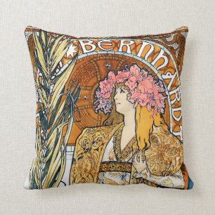 Alphonse Mucha Gismonda Pillow