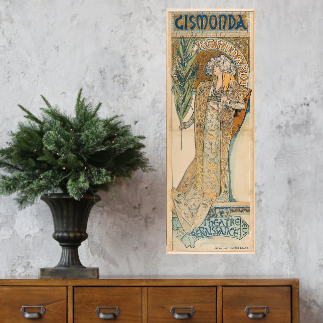 Alphonse Mucha Gismonda theatre wall art poster (Creator Uploaded)