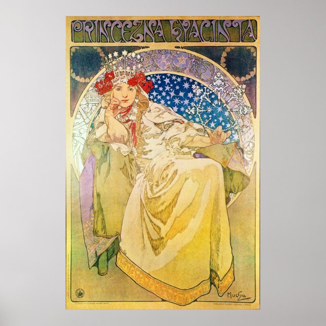 Alphonse Mucha Goddess Poster (Front)
