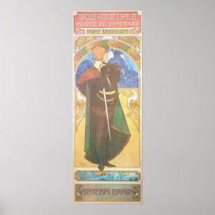 Alphonse Mucha. Hamlet, 1899 Poster