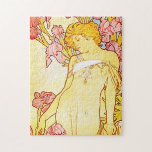 Alphonse Mucha Iris Puzzle