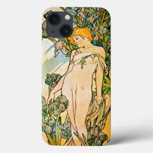 Alphonse Mucha - Iris WB iPhone 13 Case