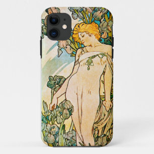 Alphonse Mucha - Iris WB iPhone 11 Case